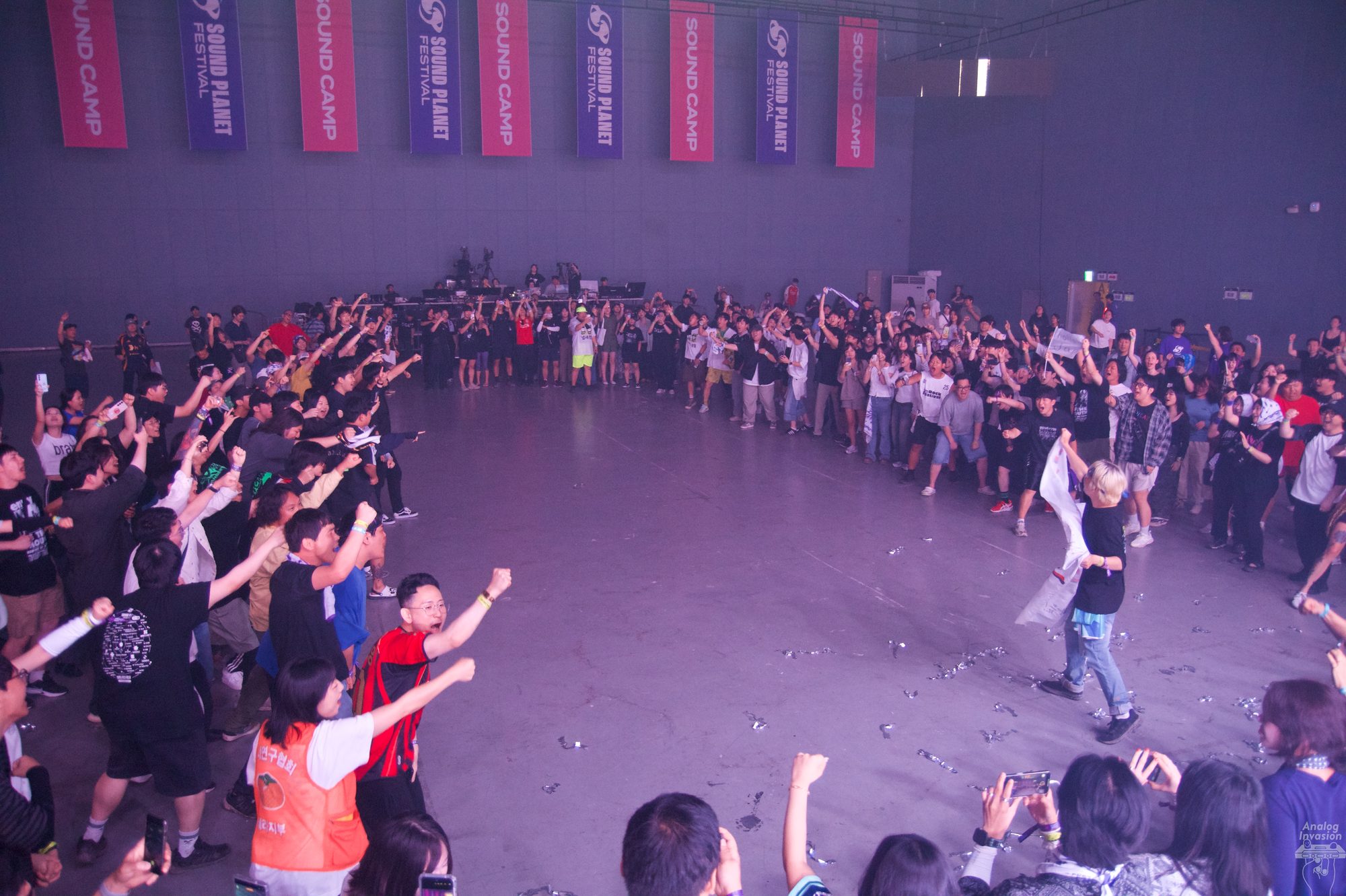 A circle pit at a Hollow Jan show